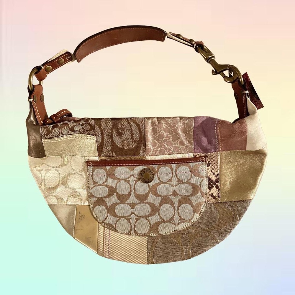EUC Coach Patchwork Shoulder Bag — very y2k